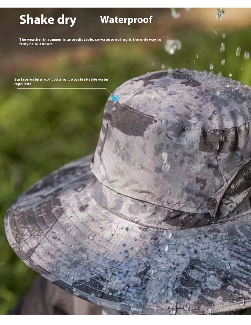Outdoor Solar Rechargeable Wide Brim Fan Hat
